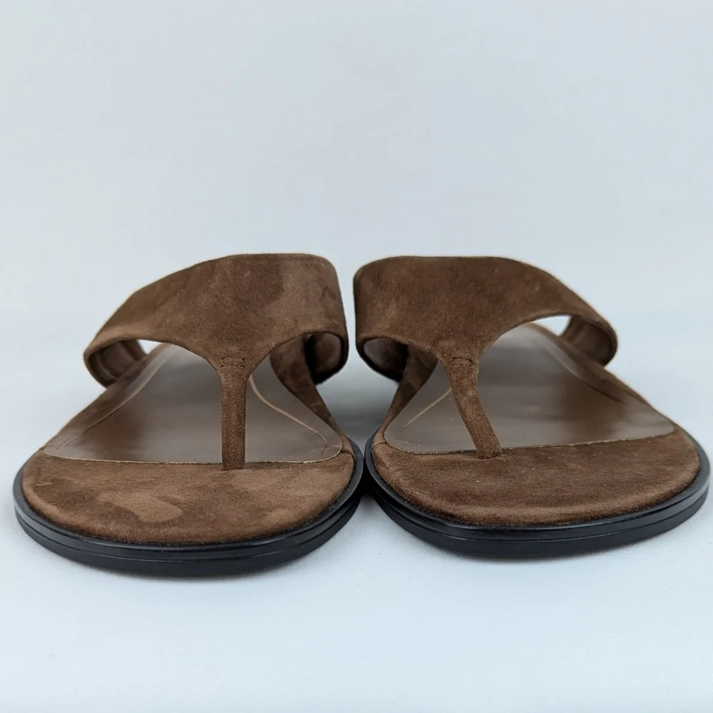 Vionic Agave Sandal Suede Thong Comfort Toe Post Monks Robe Brown 10 EU41 NWOB - Picture 8 of 16